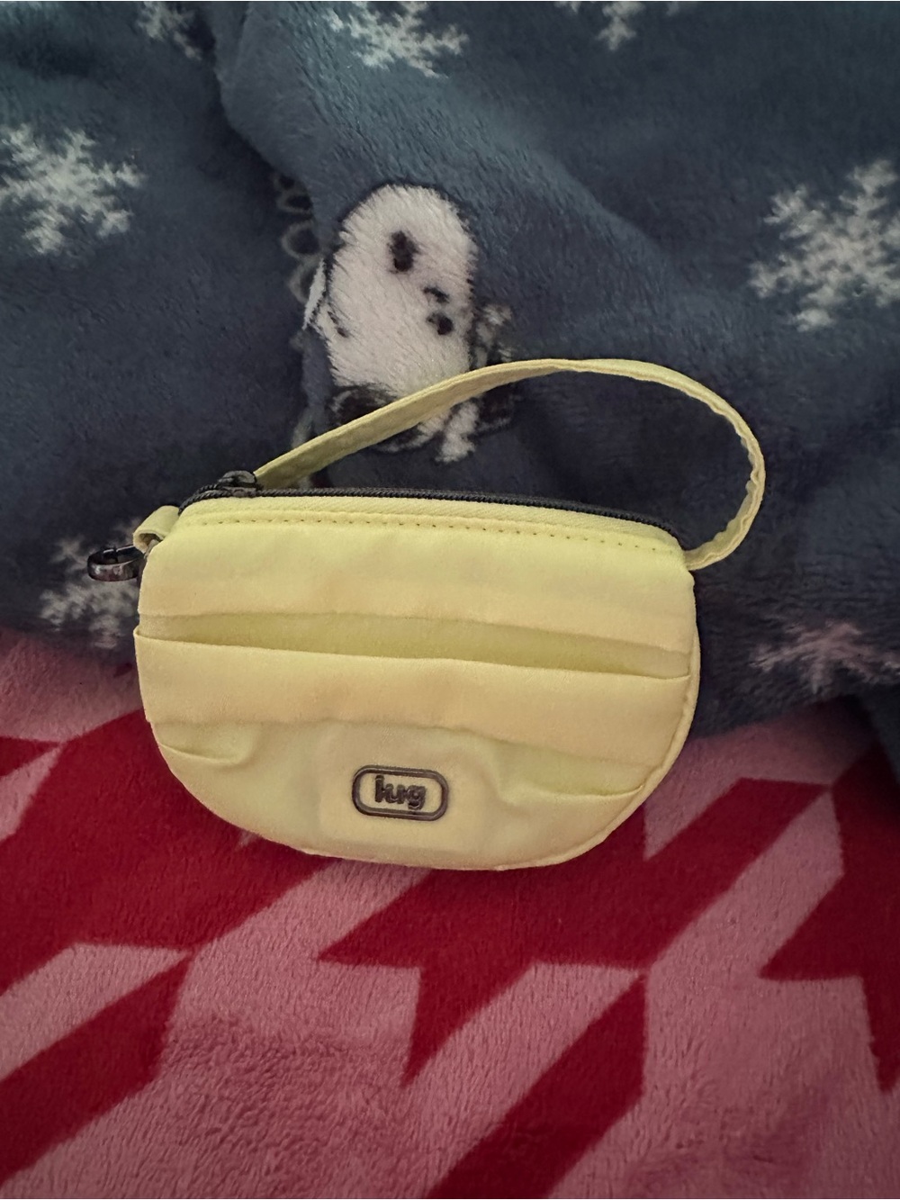 Lug disco pouch in buttercup yellow